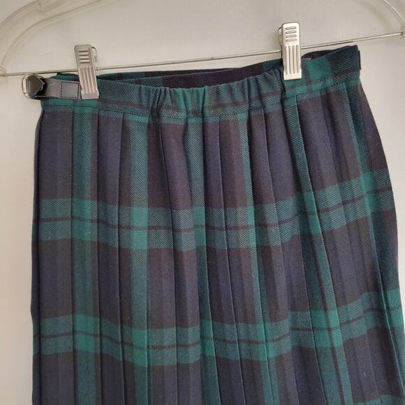 O'Neil of Dublin Plaid Kilt Irish Wrap Wool Blend Pin Tartan Blue Women 32 - Picture 6 of 12